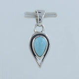 925 Starling Silver Larimar Pendant