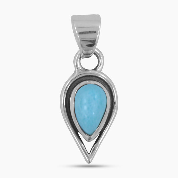 925 Sterling Silver Larimar Pendant