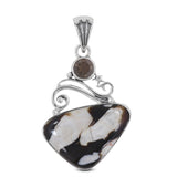 Peanut Wood Jasper Gemstone Silver Pendant