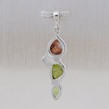 Peridot & Abalone Shell Gemstone Pendant