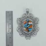 925 Silver Boulder Turquoise Pendants