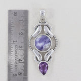 Ruby Zoisite 925 Sterling Silver Pendant