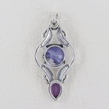 Ruby Zoisite 925 Sterling Silver Pendant