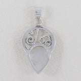 Rainbow Moonstone 925 Sterling Silver Pendant