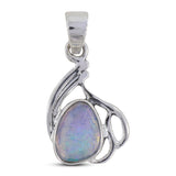 925 Sterling Silver Ethiopian Opal Pendant