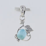 925 Sterling Silver Larimar Pendant