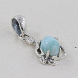 925 Sterling Silver Larimar Pendant