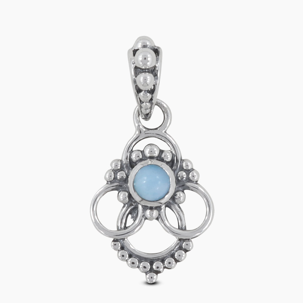 925 Sterling Silver Larimar Pendants