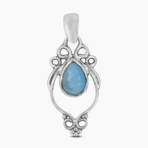 925 Sterling Silver Larimar Pendants
