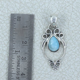 925 Sterling Silver Larimar Pendant