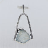 Blue Aquamarine 925 Sterling Silver Pendant