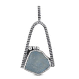 Blue Aquamarine 925 Sterling Silver Pendant