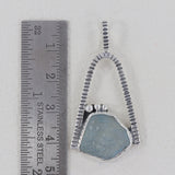 Blue Aquamarine 925 Sterling Silver Pendant