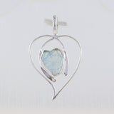 Aquamarine Gemstone 925 Sterling Silver Pendant