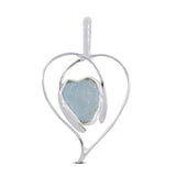 Aquamarine Gemstone 925 Sterling Silver Pendant