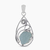 925 Sterling Silver Aquamarine Pendants