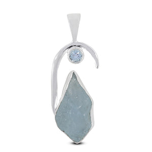 925 silver Aquamarine Pendants