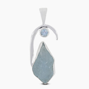 925 Silver Aquamarine Pendants