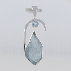 925 silver Aquamarine Pendants