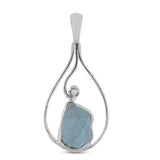 Aquamarine 925 Sterling Silver Pendant