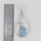 925 Sterling Silver Aquamarine Pendant