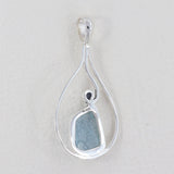 Aquamarine 925 Sterling Silver Pendant