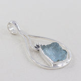 925 Sterling Silver Aquamarine Pendant