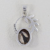 Peanut Wood Jasper 925 Sterling Silver Pendant