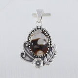 Peanut Wood Jasper Silver Pendant