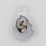 Peanut Wood Jasper Silver Pendant