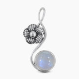 Rainbow Moonstone Silver Pendants