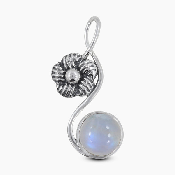 Rainbow Moonstone Silver Pendants