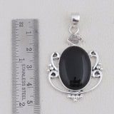 925 Sterling Silver Black Onyx Pendant