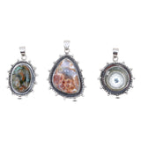 925 Sterling Silver Ocean Jasper Pendant