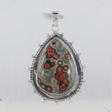 925 Sterling Silver Ocean Jasper Pendant