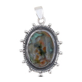 Ocean Jasper Sterling Silver Pendant