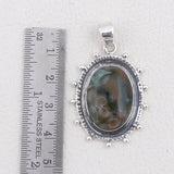 925 Sterling Silver Ocean Jasper Pendant