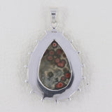 925 Sterling Silver Ocean Jasper Pendant