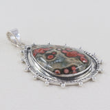 Ocean Jasper Pendant 925 Sterling Silver