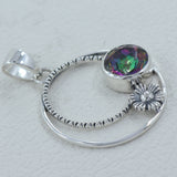 925 Sterling Silver Mystic Quartz Pendant