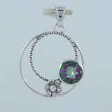 925 Sterling Silver Mystic Quartz Pendant