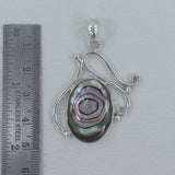 Abalone Shell Gemstone Colorful Pendant