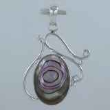 Abalone Shell Gemstone Colorful Pendant