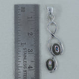 925 Starling Silver Abalone Shell Pendant