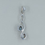 925 Starling Silver Abalone Shell Pendant