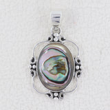 Abalone Shell 925 Sterling Silver Pendant