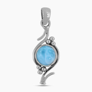925 Sterling Silver Larimar Pendant