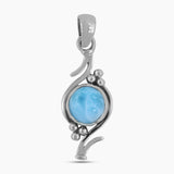 925 Sterling Silver Larimar Pendant