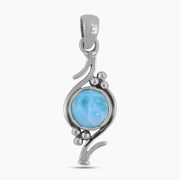 925 Sterling Silver Larimar Pendant