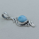 925 Sterling Silver Larimar Pendant